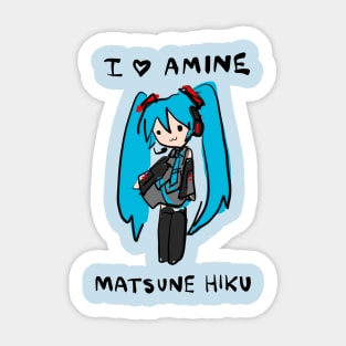 amine fan Sticker